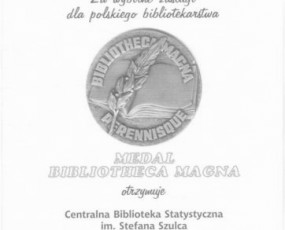 Medal za wybitne zasługi.