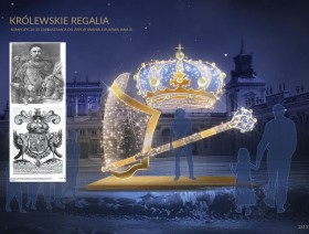 Królewski Ogród Światła w Wilanowie - grafika zapraszająca do odwiedzin