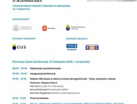 Plakat z programem konferencji