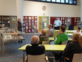 Prezentacja wystawy w czytelni