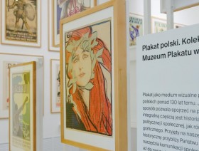 Plakaty na wystawie w Muzeum Plakatu