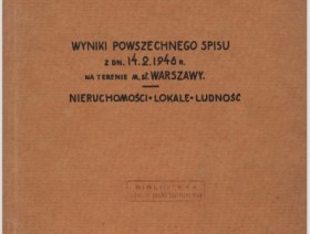 Wyniki Powszechnego Spisu z 1946 r. na terenie m. st. Warszawy - zbiory CBS